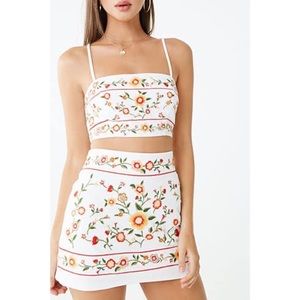 Forever 21 Floral two-piece Set